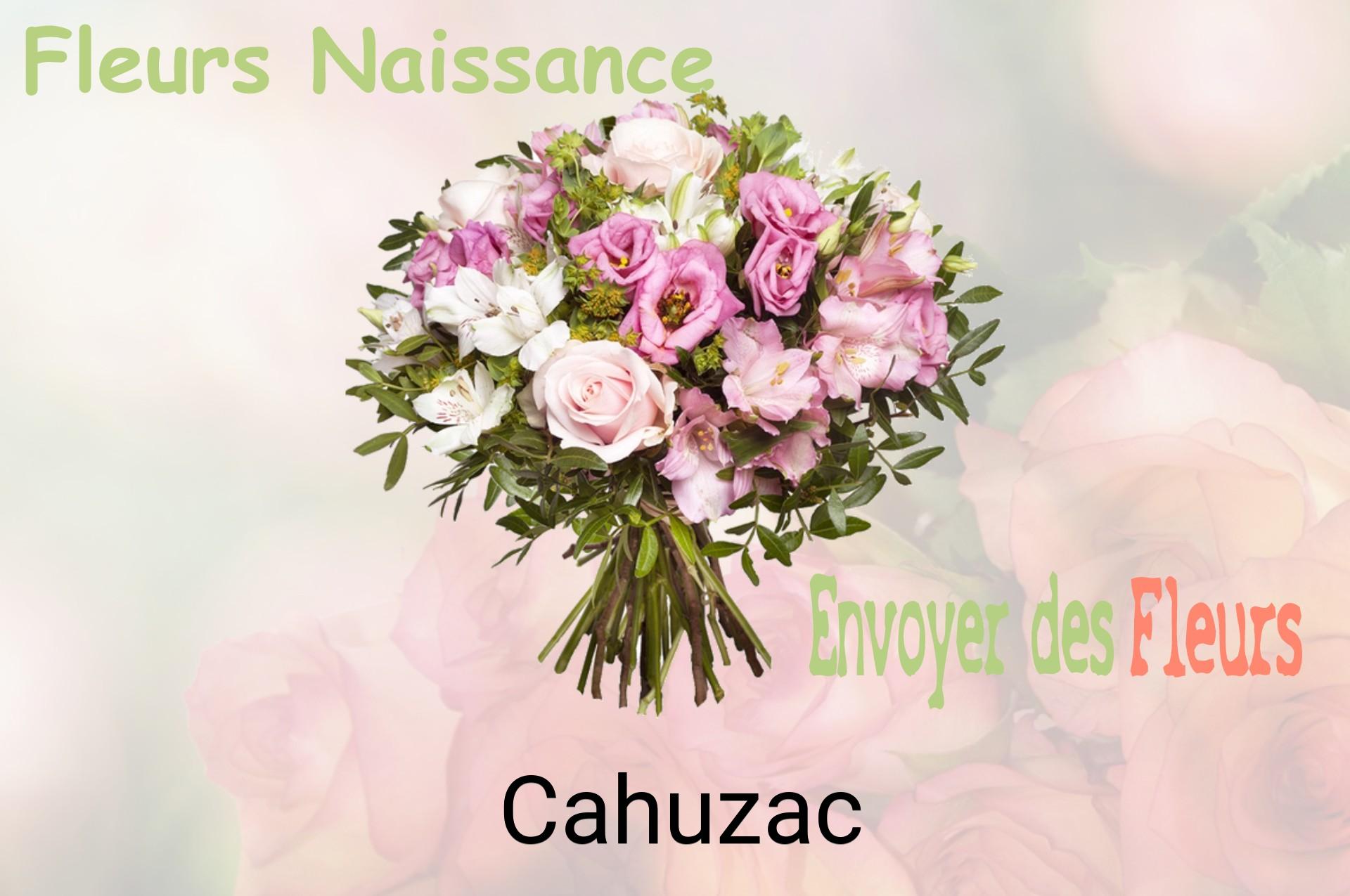 Bouquet de fleurs de naissance livré à Cahuzac